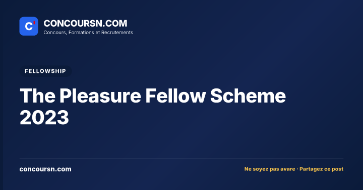 Illustration de l’article : The Pleasure Fellow Scheme 2023