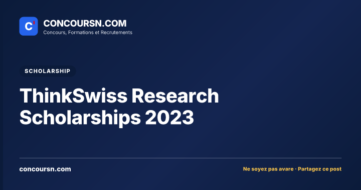 Illustration de l’article : ThinkSwiss Research Scholarships 2023