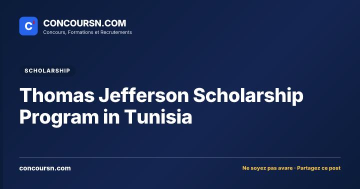 Illustration de l’article : Thomas Jefferson Scholarship Program in Tunisia