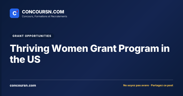 Thriving Women Grant Program in the US