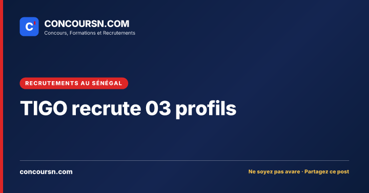 Illustration de l’article : TIGO recrute 03 profils