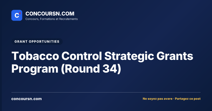 Illustration de l’article : Tobacco Control Strategic Grants Program (Round 34)