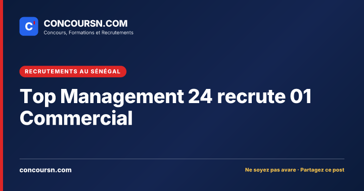 Illustration de l’article : Top Management 24 recrute 01 Commercial