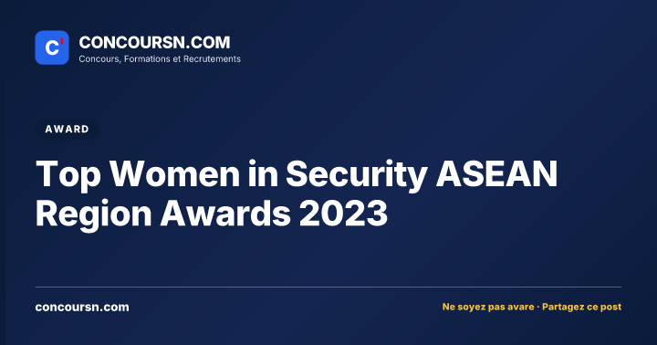 Illustration de l’article : Top Women in Security ASEAN Region Awards 2023
