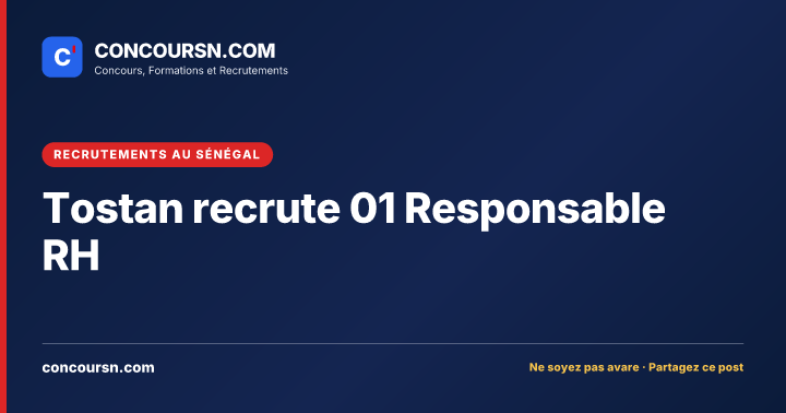 Illustration de l’article : Tostan recrute 01 Responsable RH
