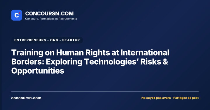 Illustration de l’article : Training on Human Rights at International Borders: Exploring Technologies’ Risks & Opportunities