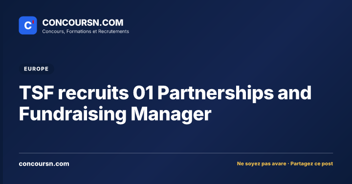Illustration de l’article : TSF recruits 01 Partnerships and Fundraising Manager