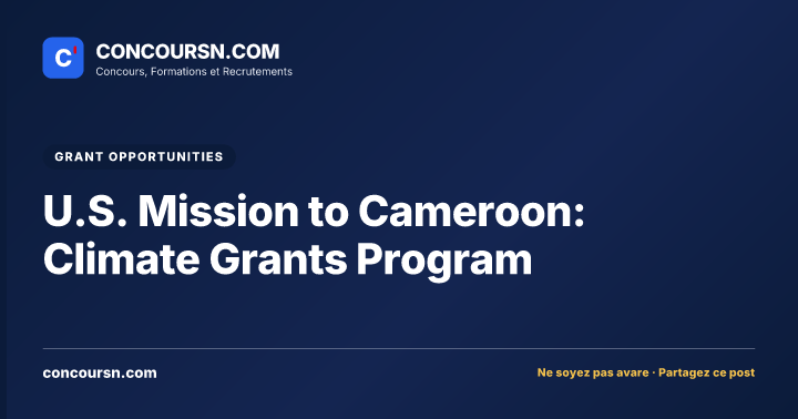 Illustration de l’article : U.S. Mission to Cameroon: Climate Grants Program