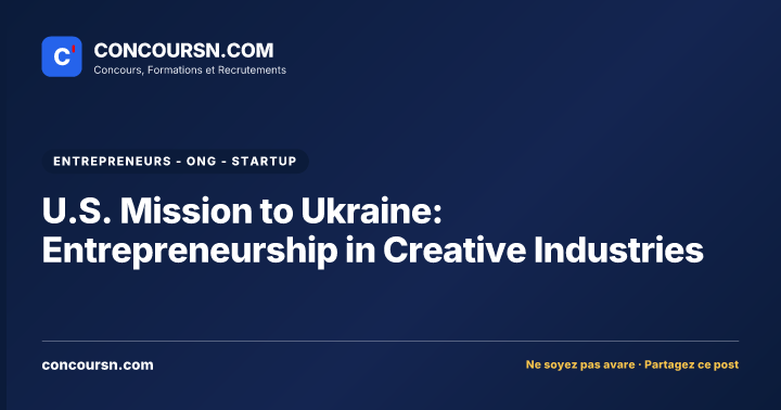 Illustration de l’article : U.S. Mission to Ukraine: Entrepreneurship in Creative Industries