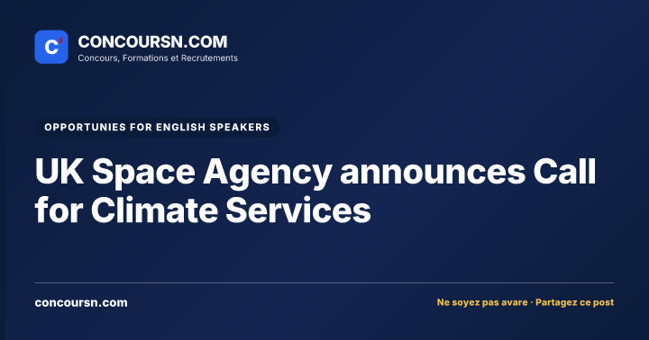 Illustration de l’article : UK Space Agency announces Call for Climate Services