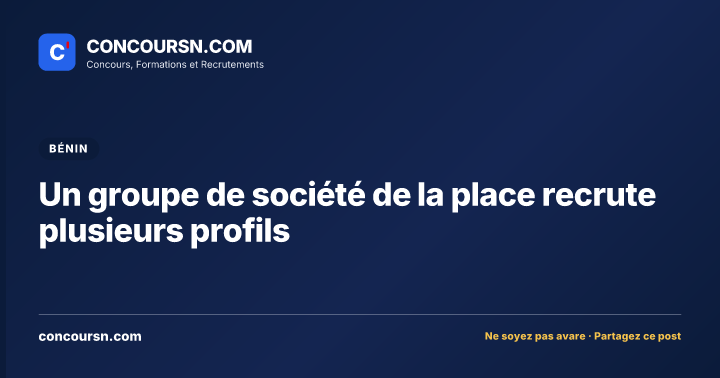 Illustration de l’article : Un groupe de société de la place recrute plusieurs profils