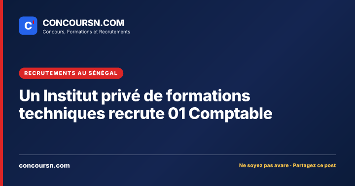 Illustration de l’article : Un Institut privé de formations techniques recrute 01 Comptable