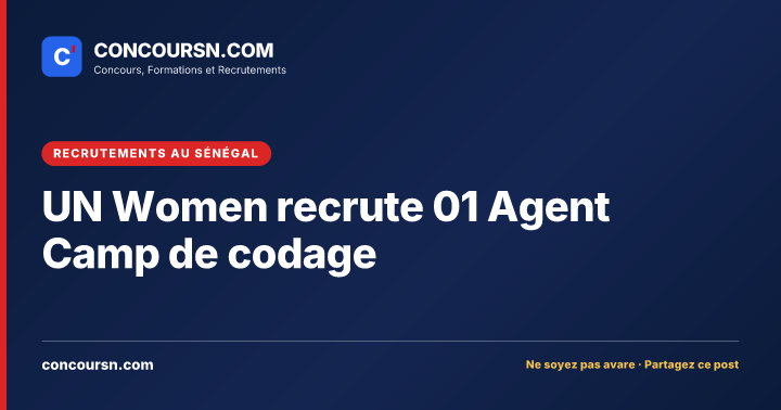 Illustration de l’article : UN Women recrute 01 Agent Camp de codage