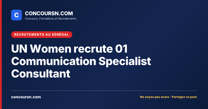 Illustration de l’article : UN Women recrute 01 Communication Specialist Consultant