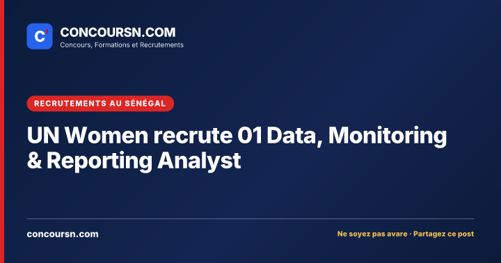 Illustration de l’article : UN Women recrute 01 Data, Monitoring & Reporting Analyst