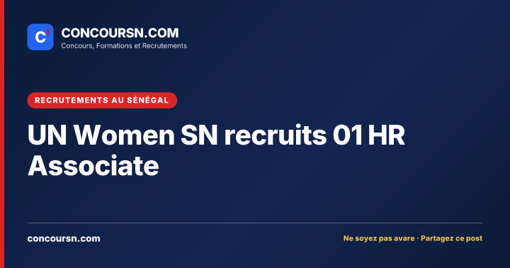 Illustration de l’article : UN Women SN recruits 01 HR Associate