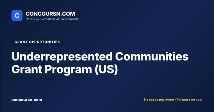 Illustration de l’article : Underrepresented Communities Grant Program (US)