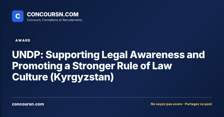 Illustration de l’article : UNDP: Supporting Legal Awareness and Promoting a Stronger Rule of Law Culture (Kyrgyzstan)