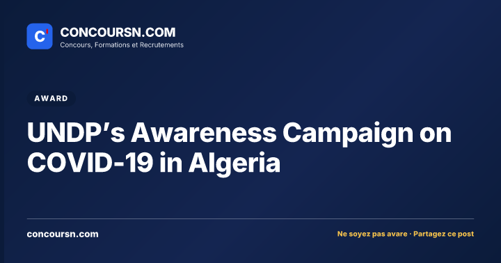 Illustration de l’article : UNDP’s Awareness Campaign on COVID-19 in Algeria