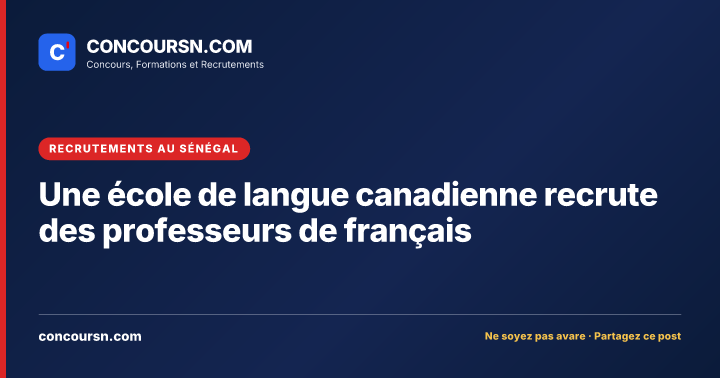 Illustration de l’article : Une école de langue canadienne recrute des professeurs de français
