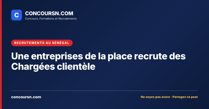 Illustration de l’article : Une entreprises de la place recrute des Chargées clientèle