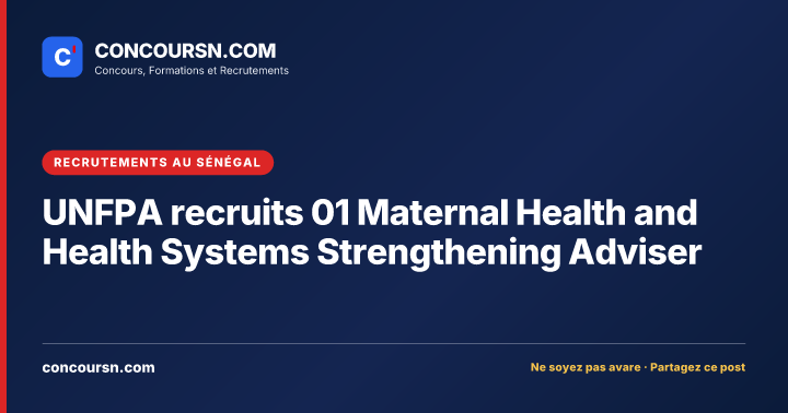 Illustration de l’article : UNFPA recruits 01 Maternal Health and Health Systems Strengthening Adviser