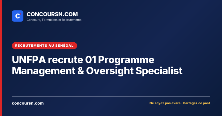 Illustration de l’article : UNFPA recrute 01 Programme Management & Oversight Specialist