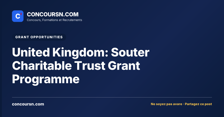 United Kingdom: Souter Charitable Trust Grant Programme