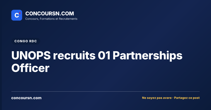 Illustration de l’article : UNOPS recruits 01 Partnerships Officer
