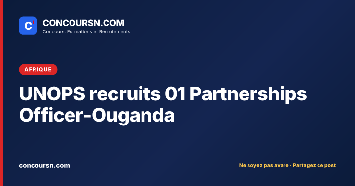 Illustration de l’article : UNOPS recruits 01 Partnerships Officer-Ouganda