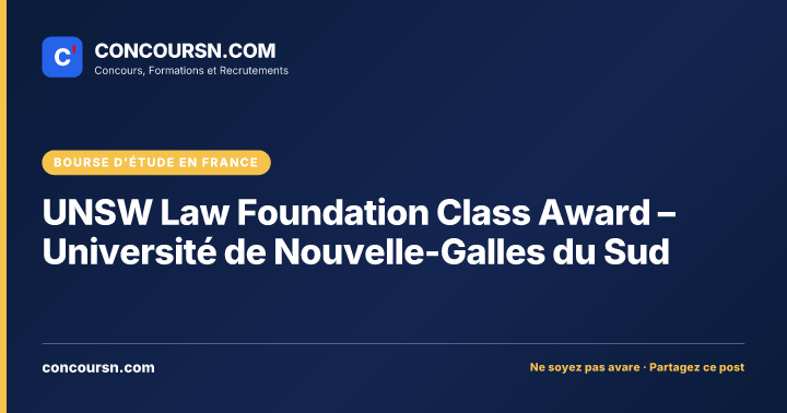Illustration de l’article : UNSW Law Foundation Class Award – Université de Nouvelle-Galles du Sud