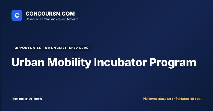 Illustration de l’article : Urban Mobility Incubator Program