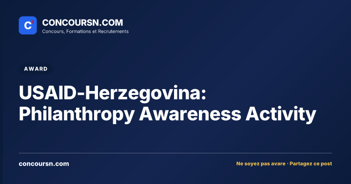 Illustration de l’article : USAID-Herzegovina: Philanthropy Awareness Activity