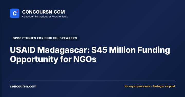 Illustration de l’article : USAID Madagascar: $45 Million Funding Opportunity for NGOs
