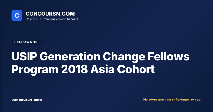 Illustration de l’article : USIP Generation Change Fellows Program 2018 Asia Cohort