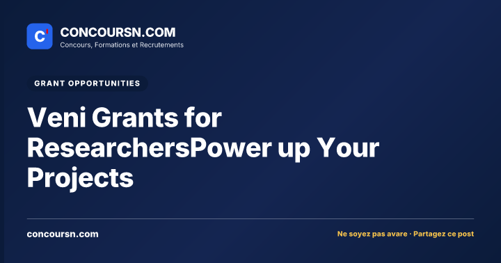 Illustration de l’article : Veni Grants for ResearchersPower up Your Projects