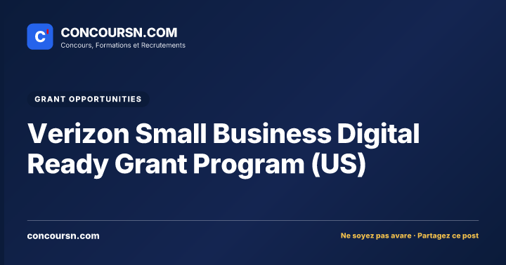 Verizon Small Business Digital Ready Grant Program (US)