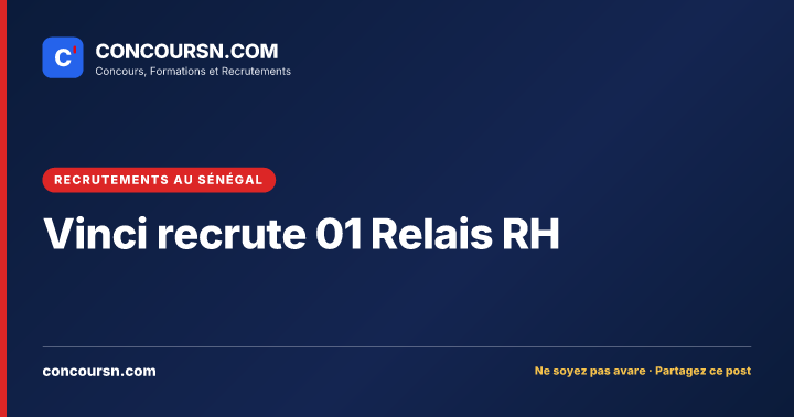 Illustration de l’article : Vinci recrute 01 Relais RH