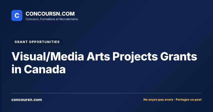 Illustration de l’article : Visual/Media Arts Projects Grants in Canada