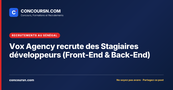 Illustration de l’article : Vox Agency recrute des Stagiaires développeurs (Front-End & Back-End)