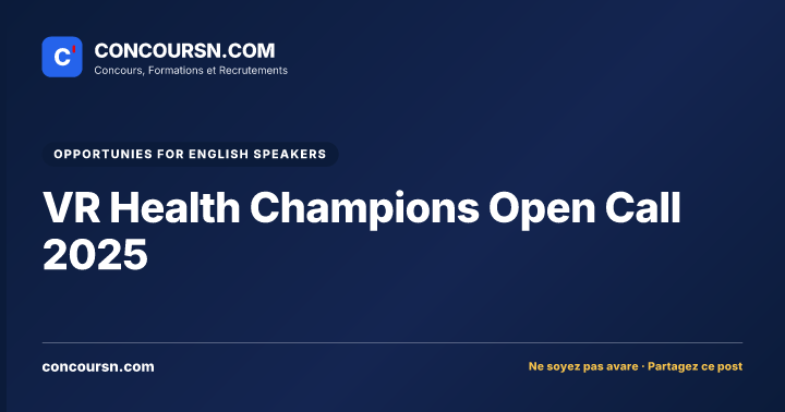 Illustration de l’article : VR Health Champions Open Call 2025
