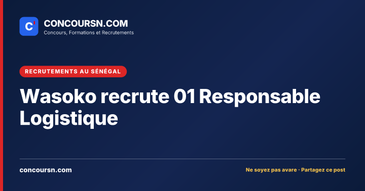 Illustration de l’article : Wasoko recrute 01 Responsable Logistique