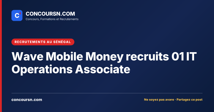 Illustration de l’article : Wave Mobile Money recruits 01 IT Operations Associate