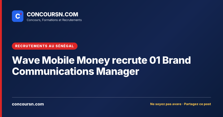 Illustration de l’article : Wave Mobile Money recrute 01 Brand Communications Manager