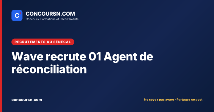 Illustration de l’article : Wave recrute 01 Agent de réconciliation