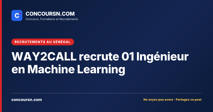 Illustration de l’article : WAY2CALL recrute 01 Ingénieur en Machine Learning