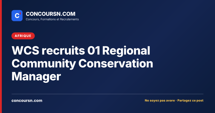 Illustration de l’article : WCS recruits 01 Regional Community Conservation Manager