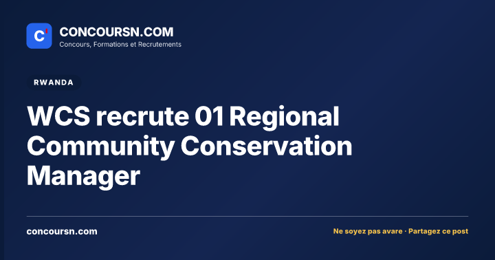 Illustration de l’article : WCS recrute 01 Regional Community Conservation Manager