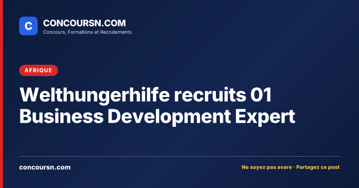 Illustration de l’article : Welthungerhilfe recruits 01 Business Development Expert