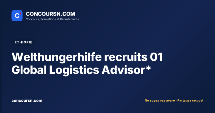Illustration de l’article : Welthungerhilfe recruits 01 Global Logistics Advisor*